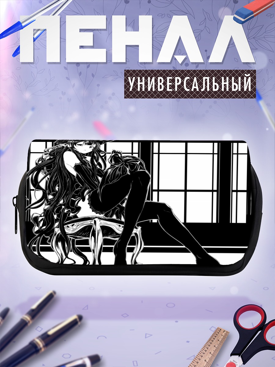 Пенал-косметичка Девушка-кошка в чулках