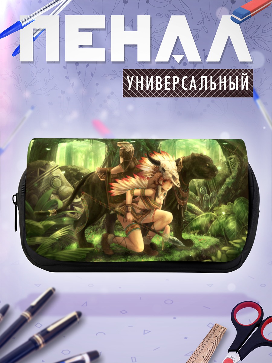 Пенал-косметичка Воительницы в лесу