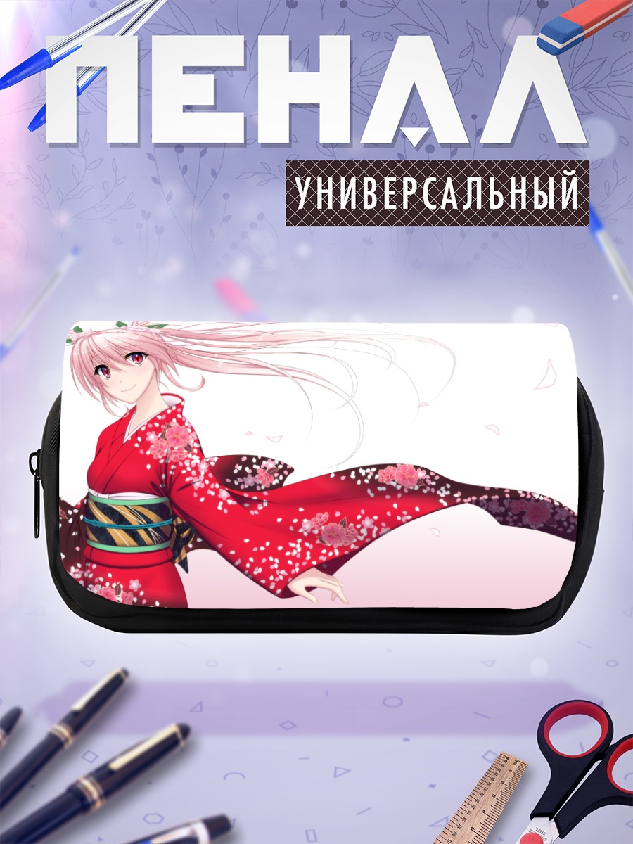 Пенал-косметичка Мику Хацунэ в кимоно