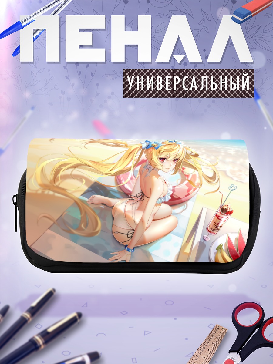 Пенал-косметичка Мику Хацунэ на пляже