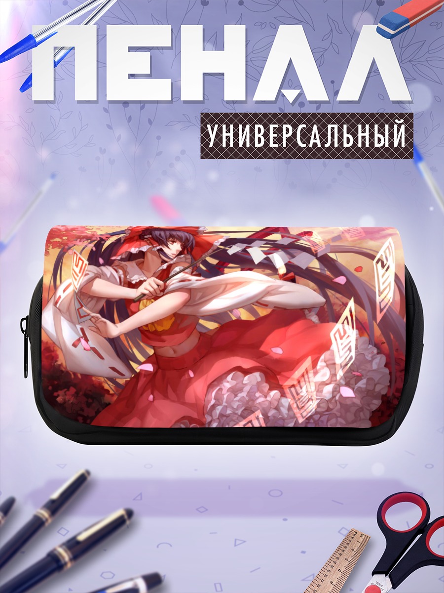 Пенал-косметичка Рейму Хакурей в лепестках