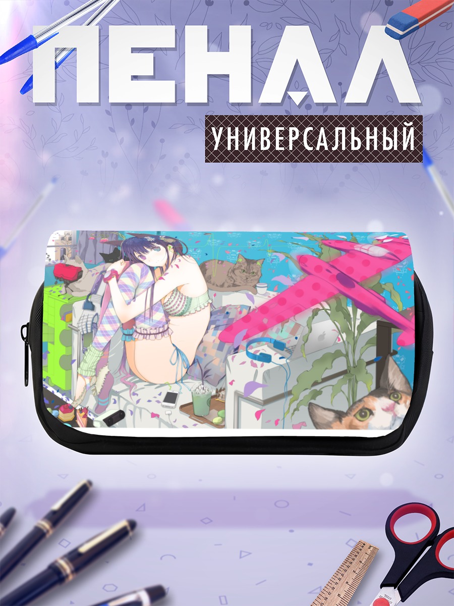 Пенал-косметичка Девушка-кошка в белье