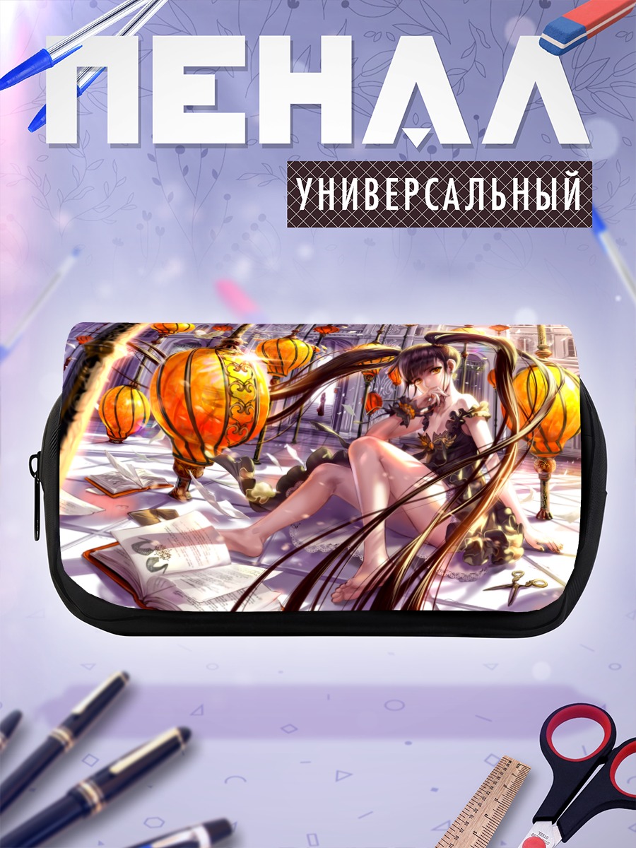 Пенал-косметичка Девушка с совой