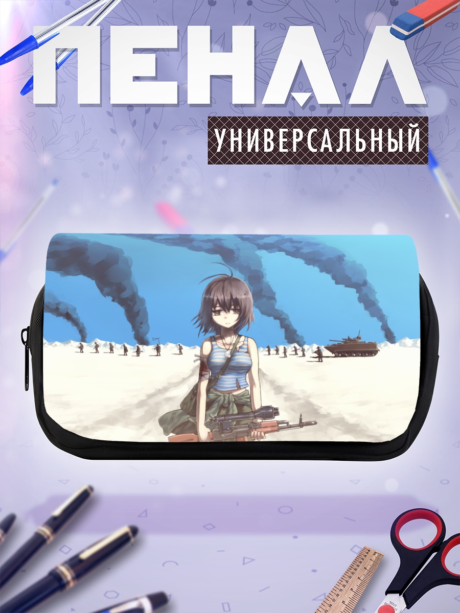 Пенал-косметичка Девушка в пустыне