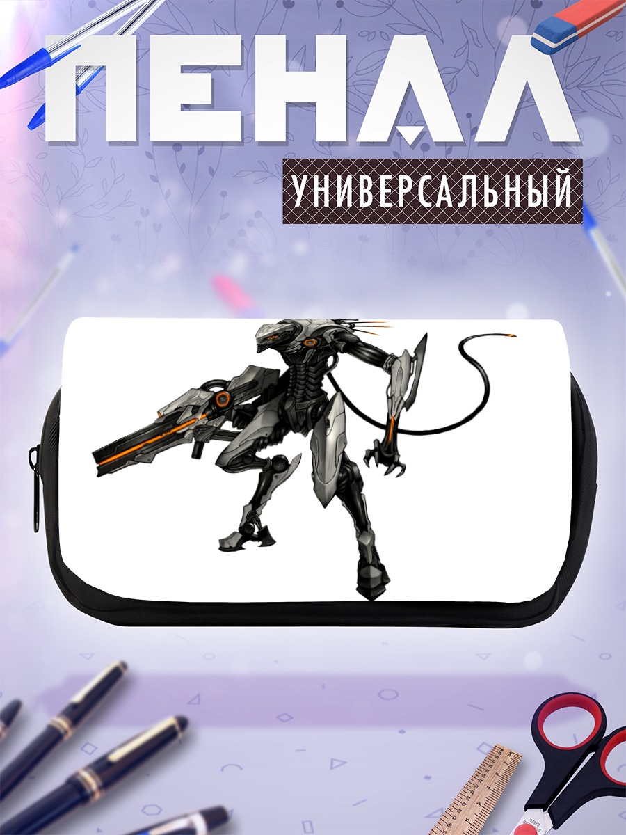 Пенал-косметичка Белый боевой мех