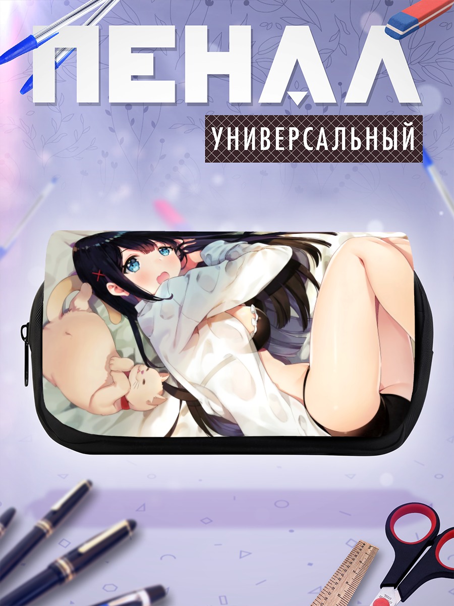 Пенал-косметичка Сана Мияваки с котенком
