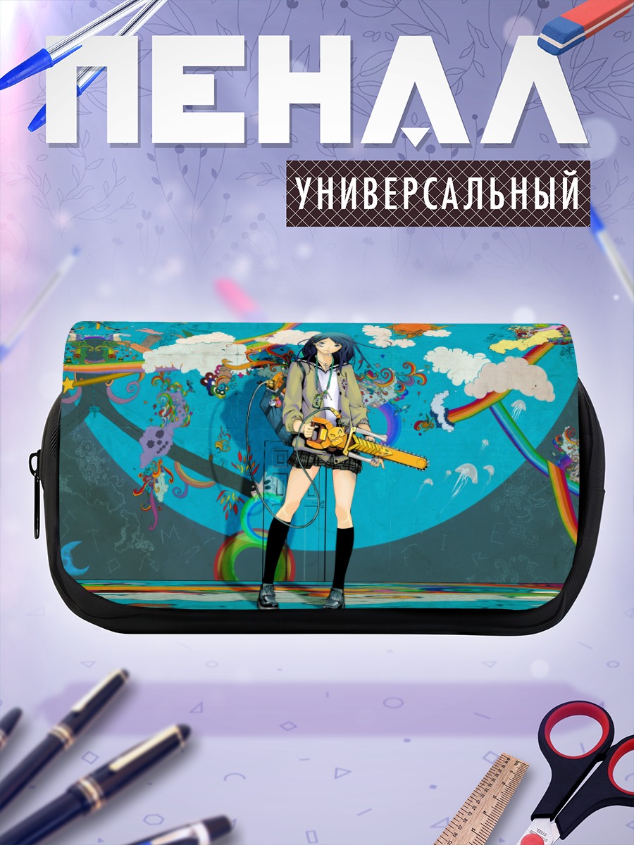 Пенал-косметичка Мику Хацунэ с гитарой