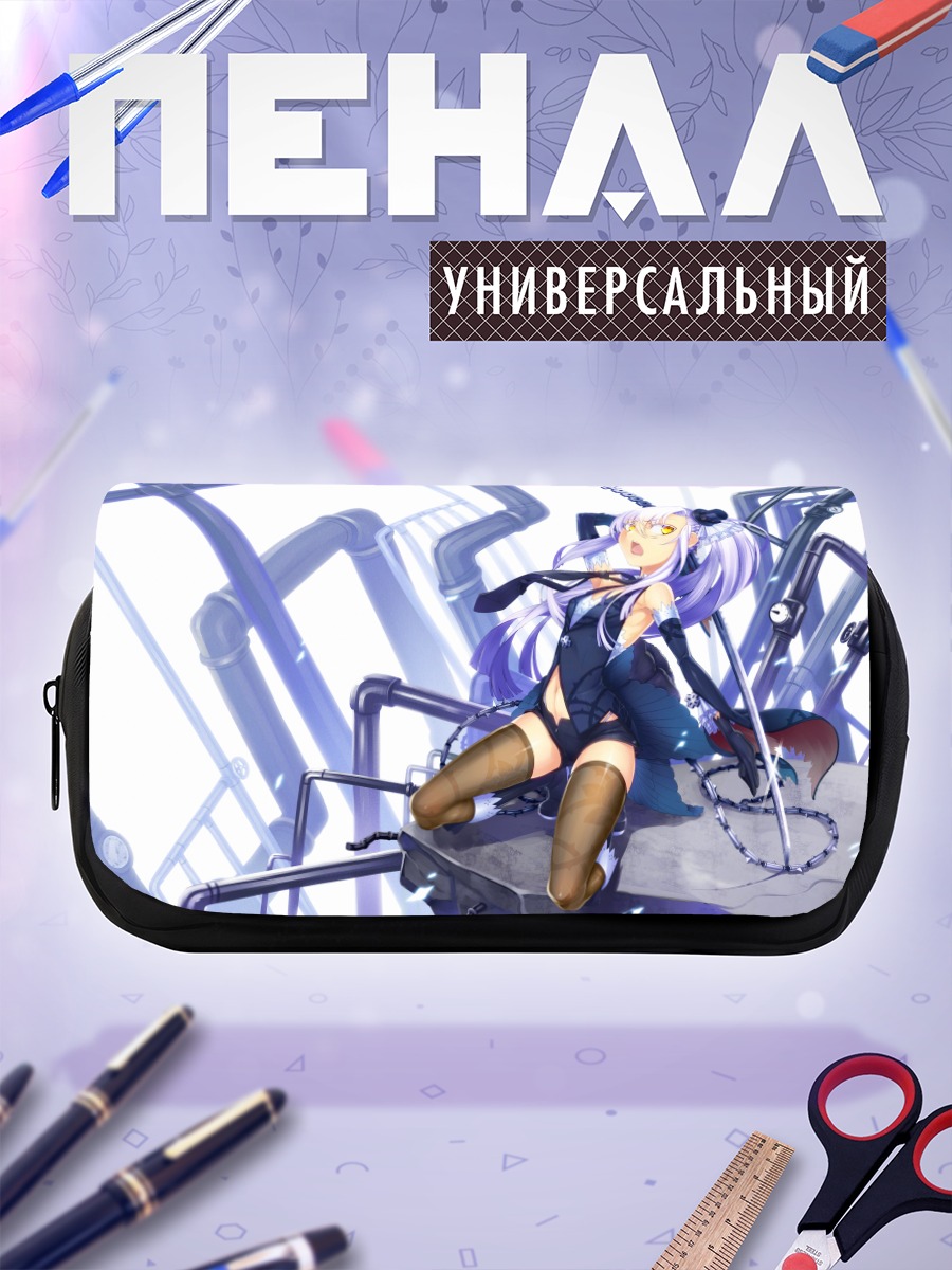 Пенал-косметичка Девушка с катаной