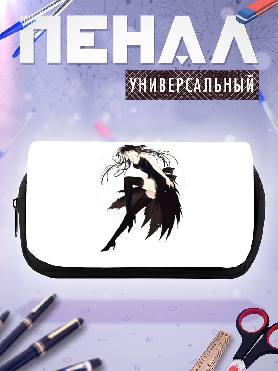 Пенал-косметичка Девушка в черном