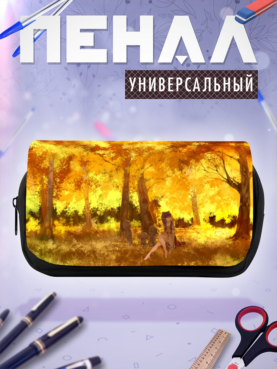 Пенал-косметичка Рейму Хакурей в осеннем лесу