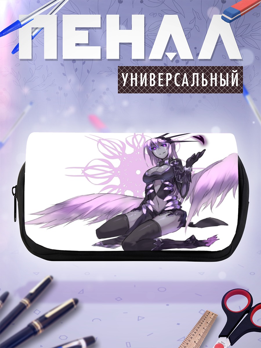 Пенал-косметичка Фиолетовая крылатая девушка