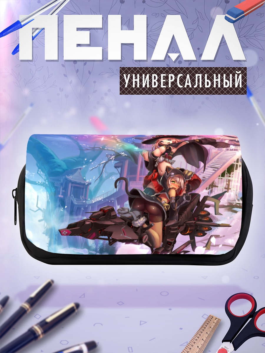 Пенал-косметичка Ведьмы на байке