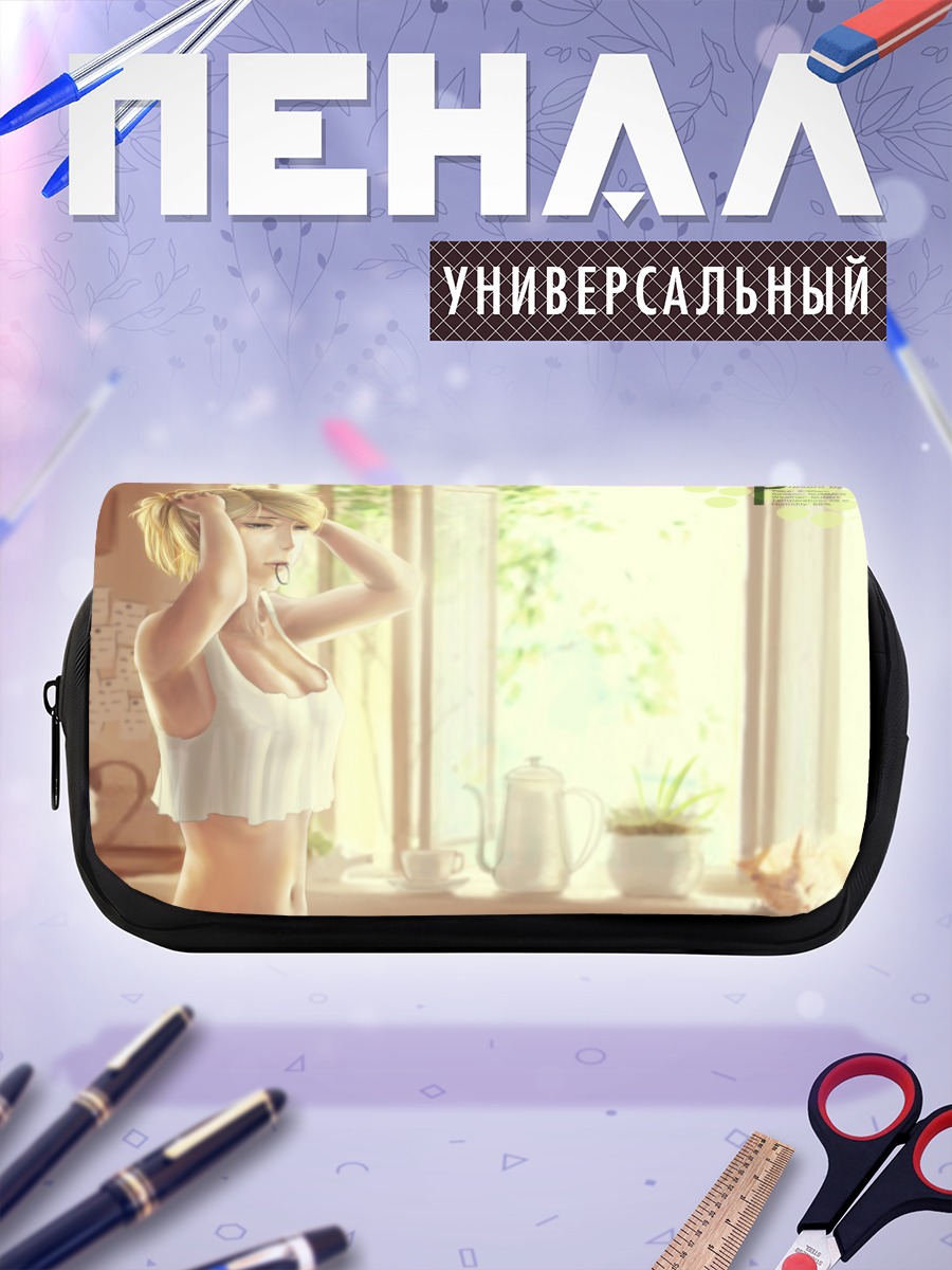 Пенал-косметичка Блондинка с кошачьими ушками