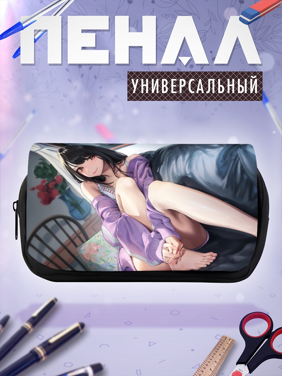 Пенал-косметичка Девушка в пижаме