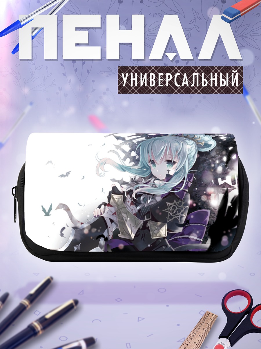 Пенал-косметичка Мику Хацунэ в доспехах