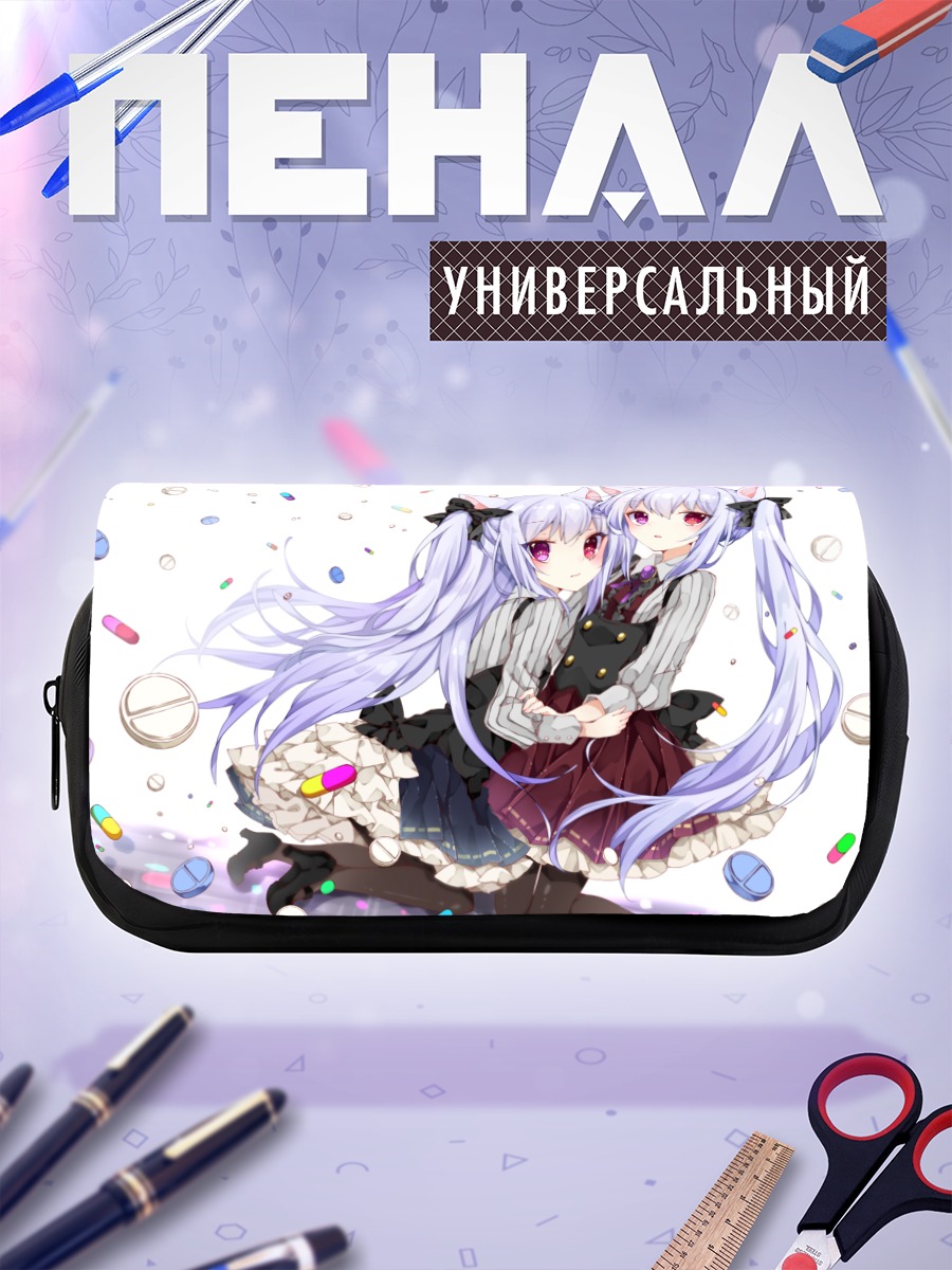 Пенал-косметичка Девушки с ушками