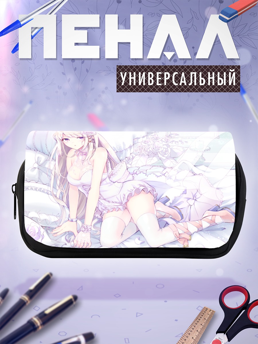 Пенал-косметичка Девушка в розах