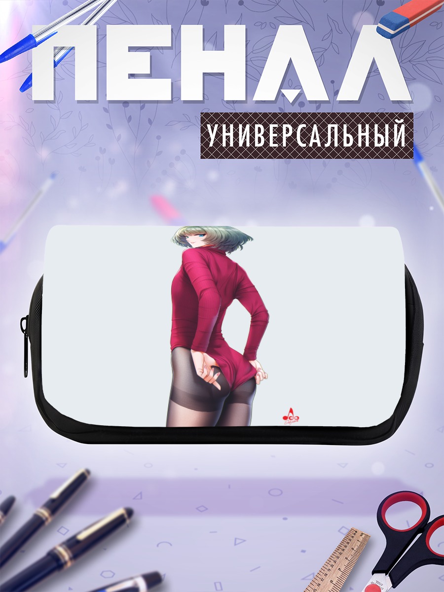 Пенал-косметичка Каэдэ Такагаки в красном
