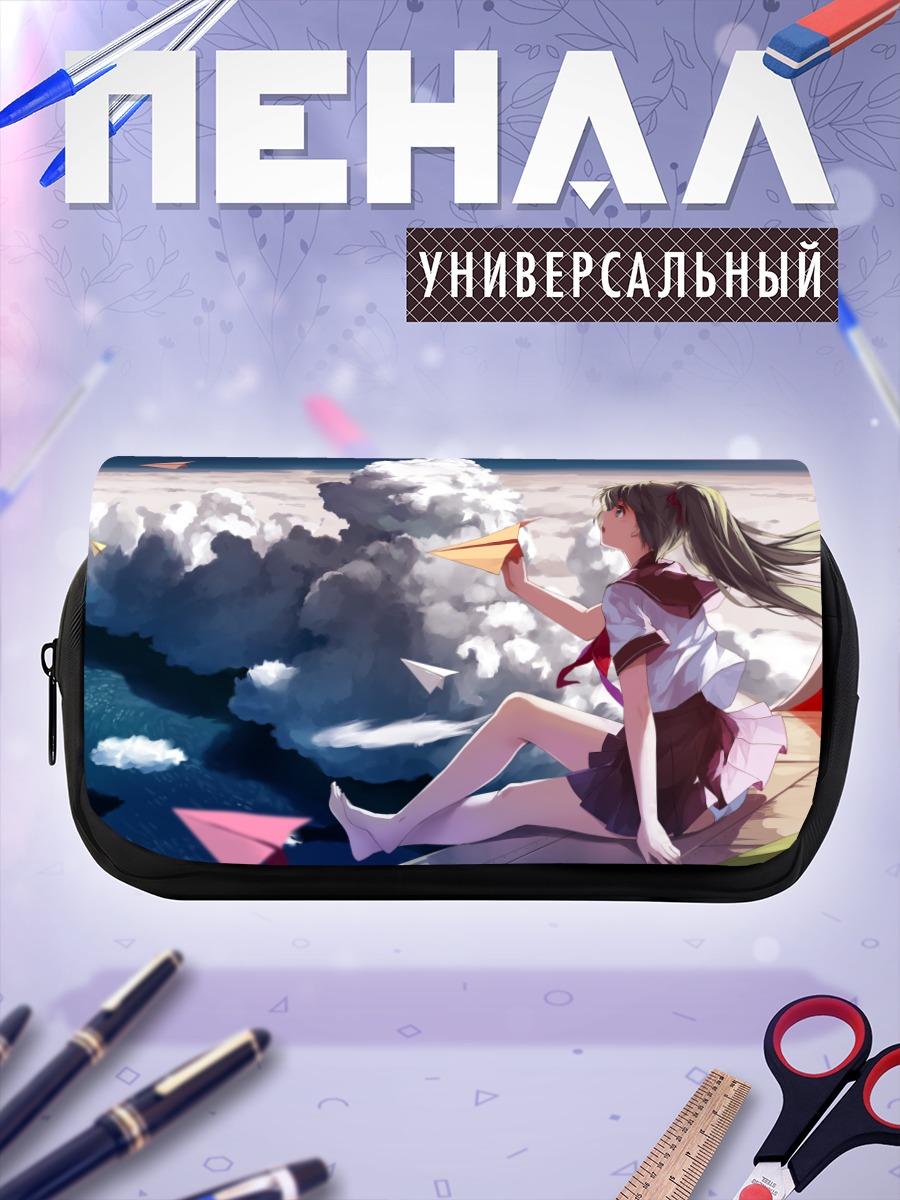 Пенал-косметичка Мику Хацунэ с самолетиками