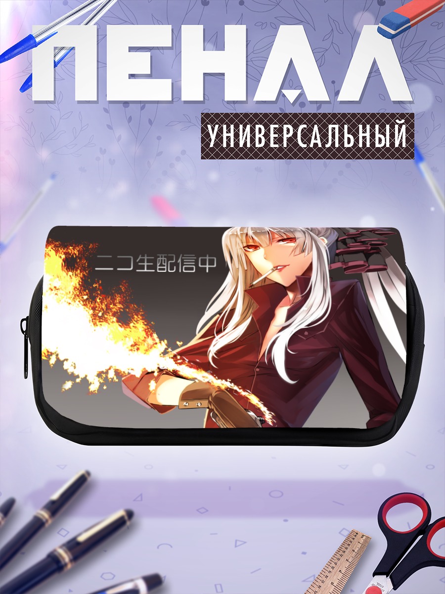 Пенал-косметичка Моко Фудзивара в огне