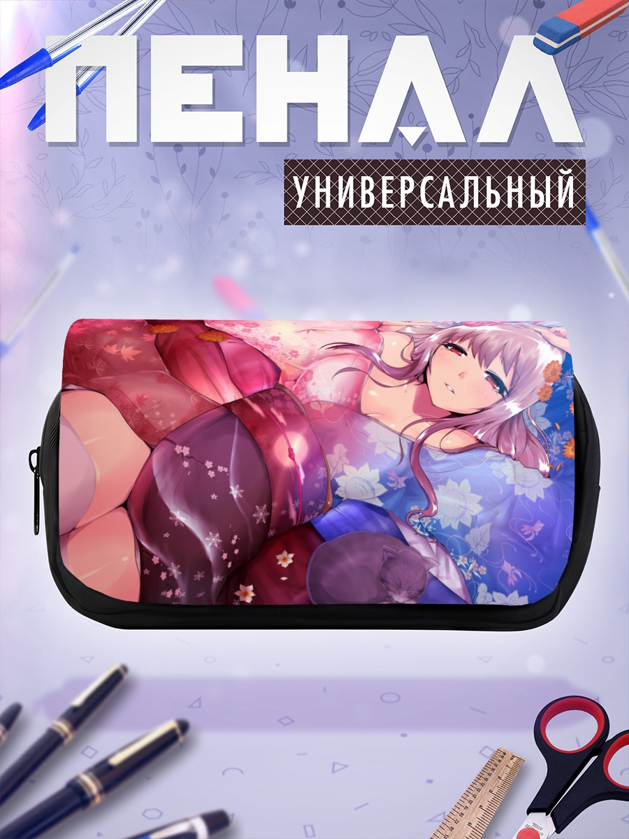 Пенал-косметичка Девушка в кимоно