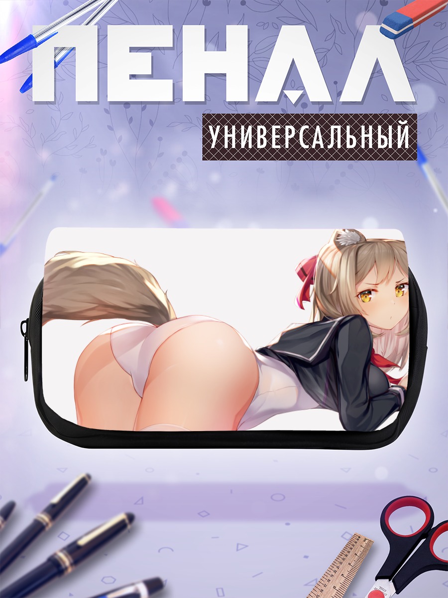Пенал-косметичка Девушка-лиса в форме
