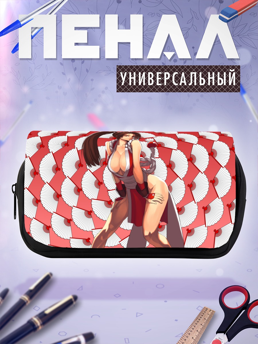 Пенал-косметичка Май Ширануи с веерами