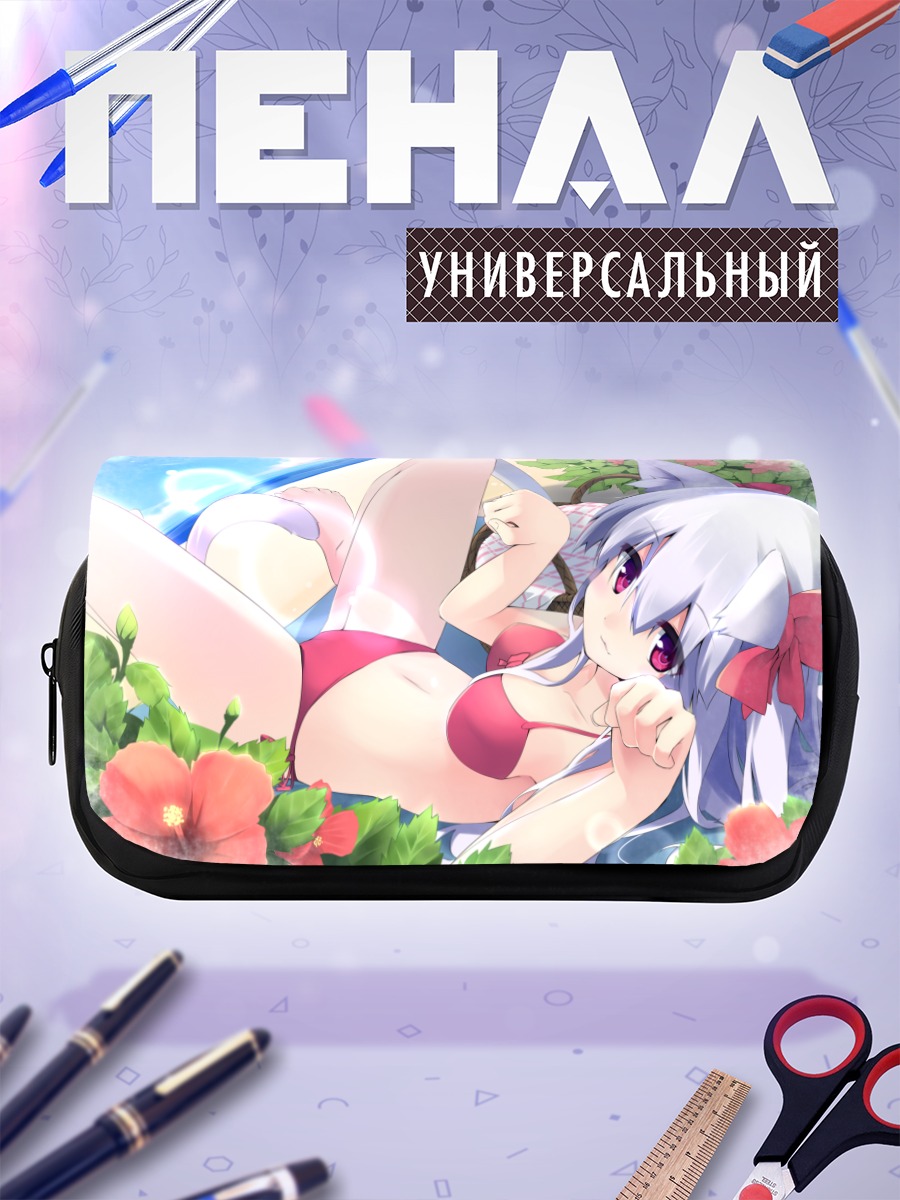 Пенал-косметичка Кошкодевочка на пляже
