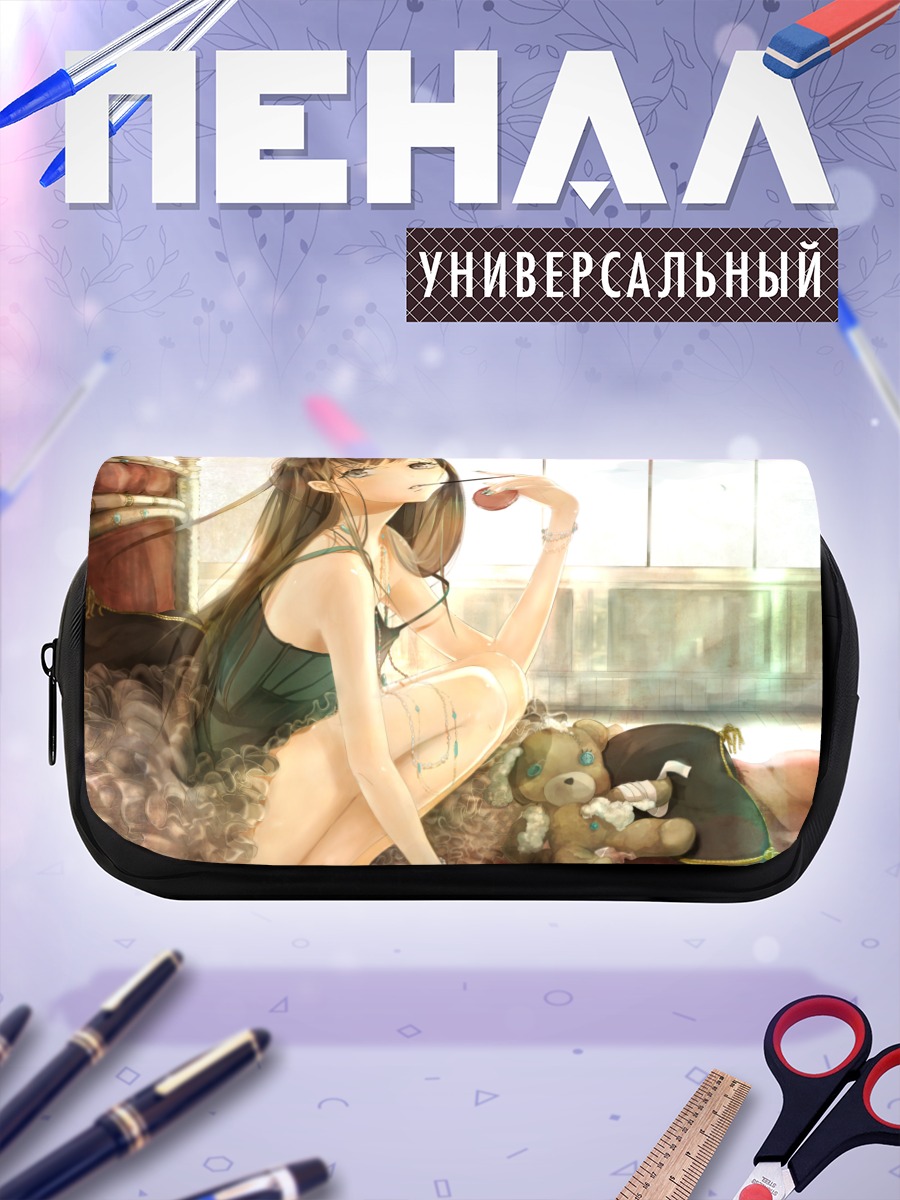 Пенал-косметичка Девушка с Поки