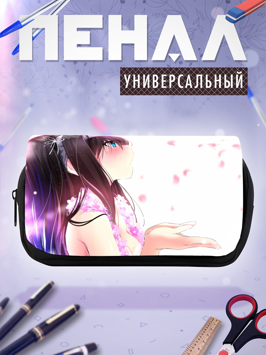 Пенал-косметичка Фумика Сагисава в лепестках
