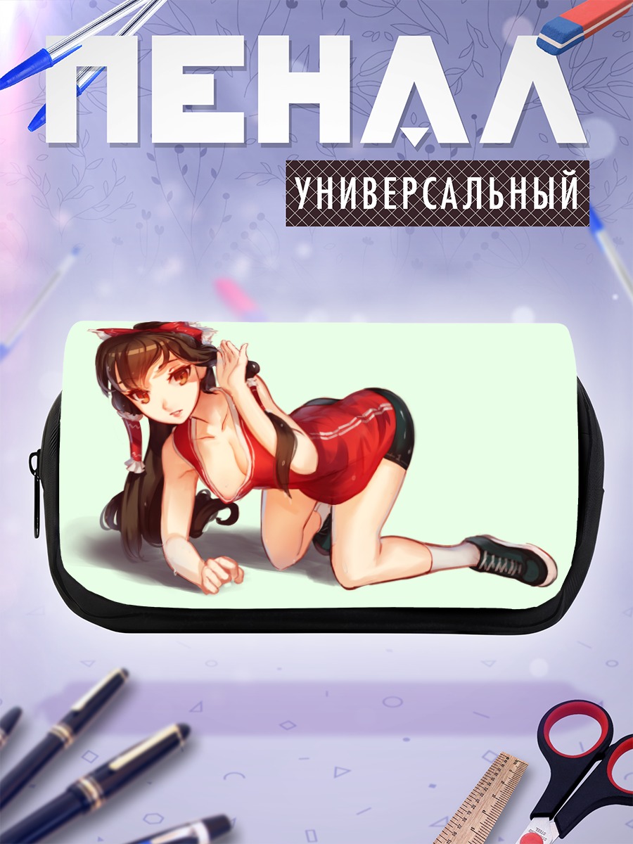 Пенал-косметичка Рейму Хакурей в красном
