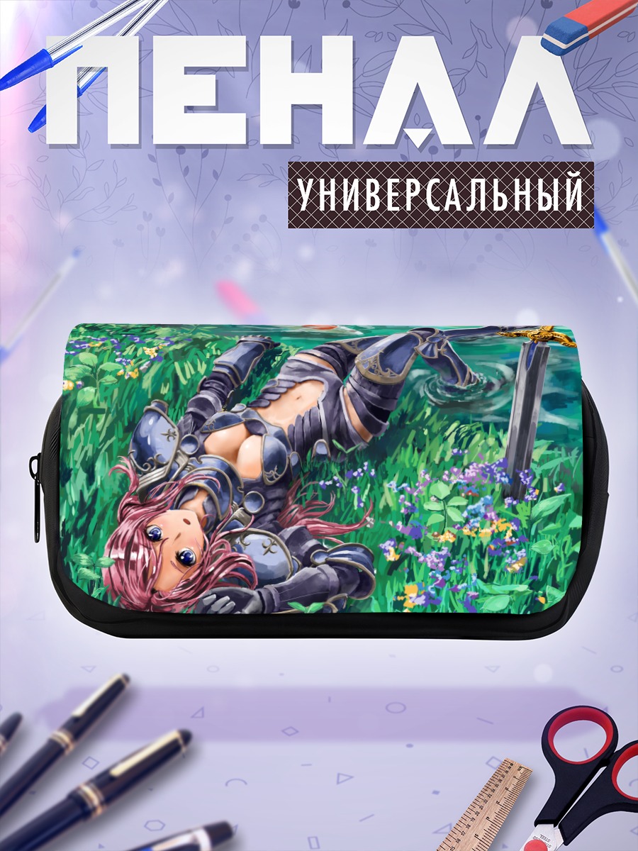Пенал-косметичка Рыцарь в цветах