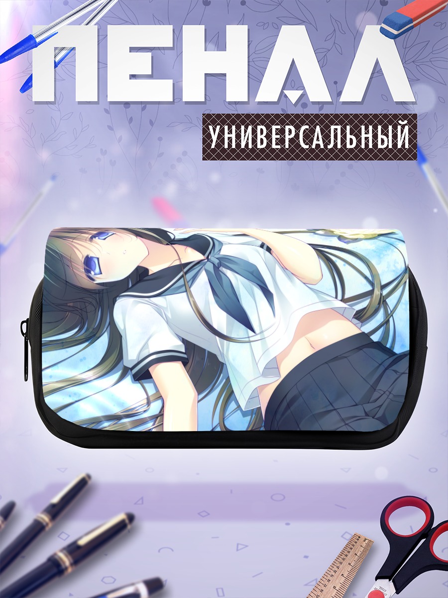 Пенал-косметичка Мику Хацунэ в цветах