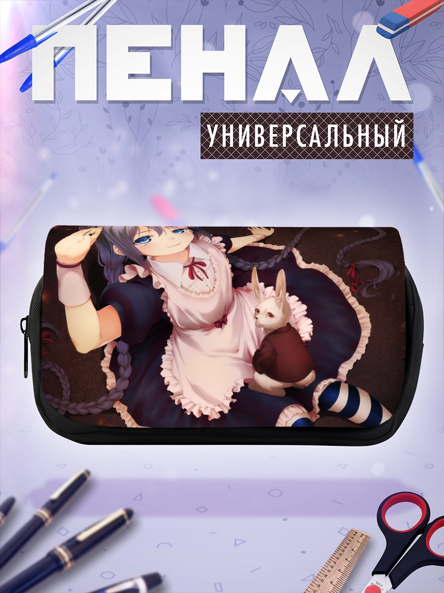 Пенал-косметичка Мику Хацунэ и кролик