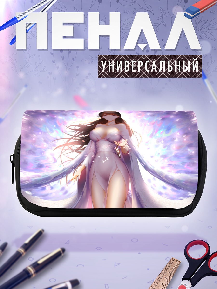 Пенал-косметичка Девушка в японском платье