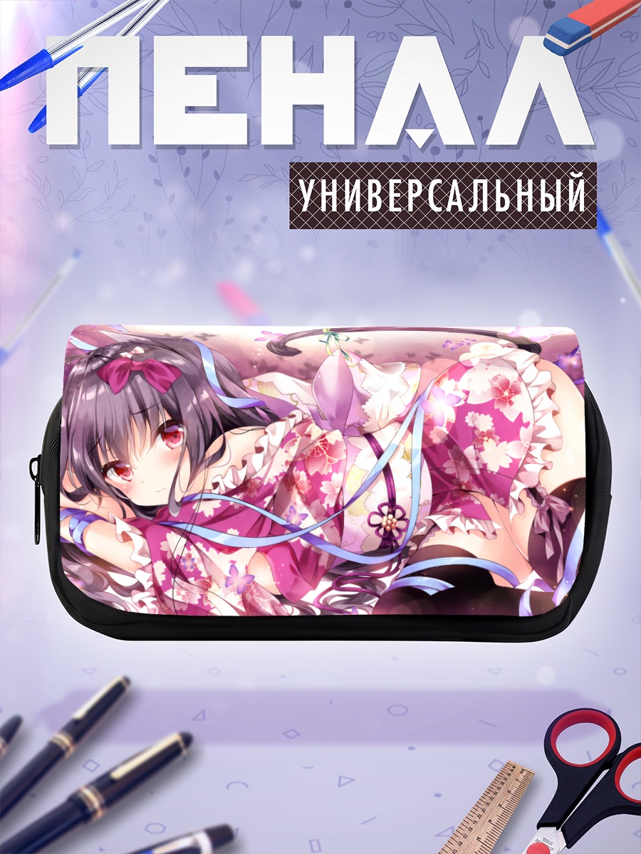 Пенал-косметичка Кошкодевочка в кимоно
