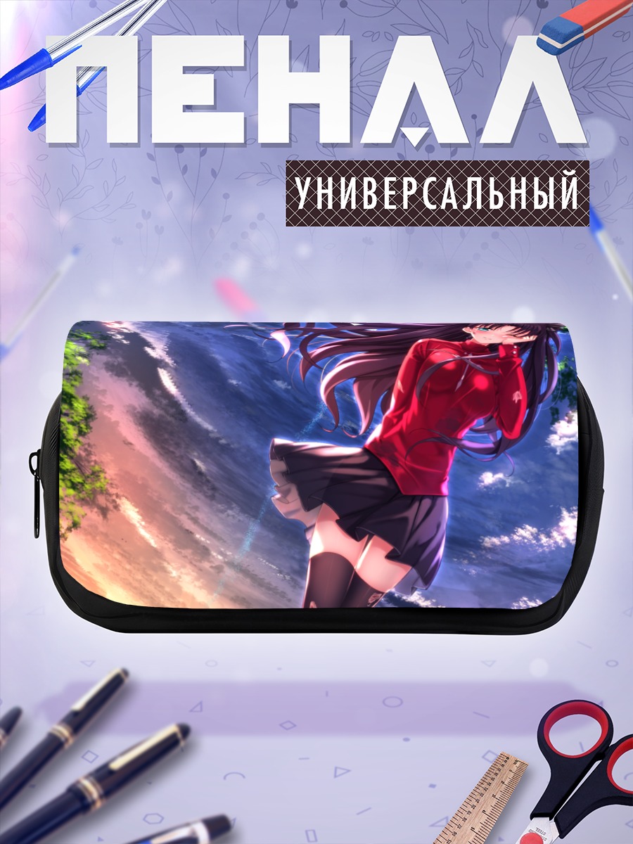 Пенал-косметичка Рин Тосака в красном