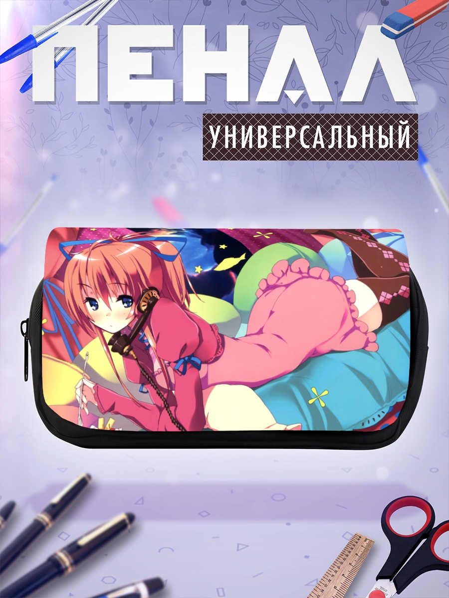 Пенал-косметичка Девушка с мороженым