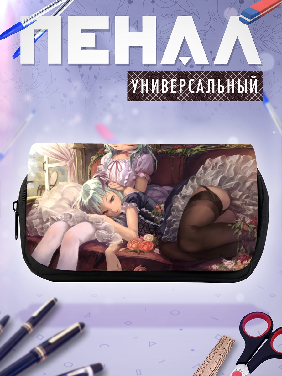 Пенал-косметичка Близнецы в розах