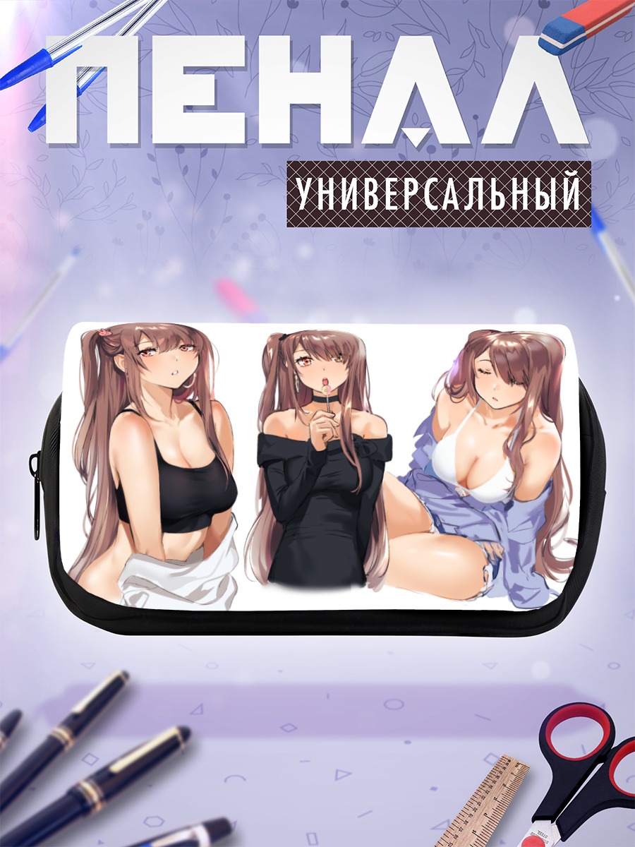 Пенал-косметичка Девушка с леденцом