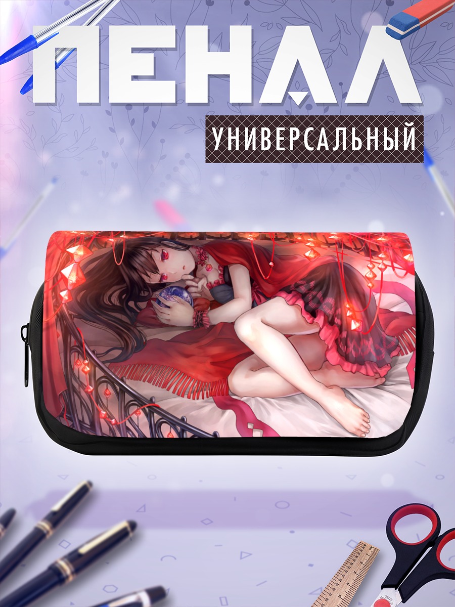 Пенал-косметичка Девушка в красном