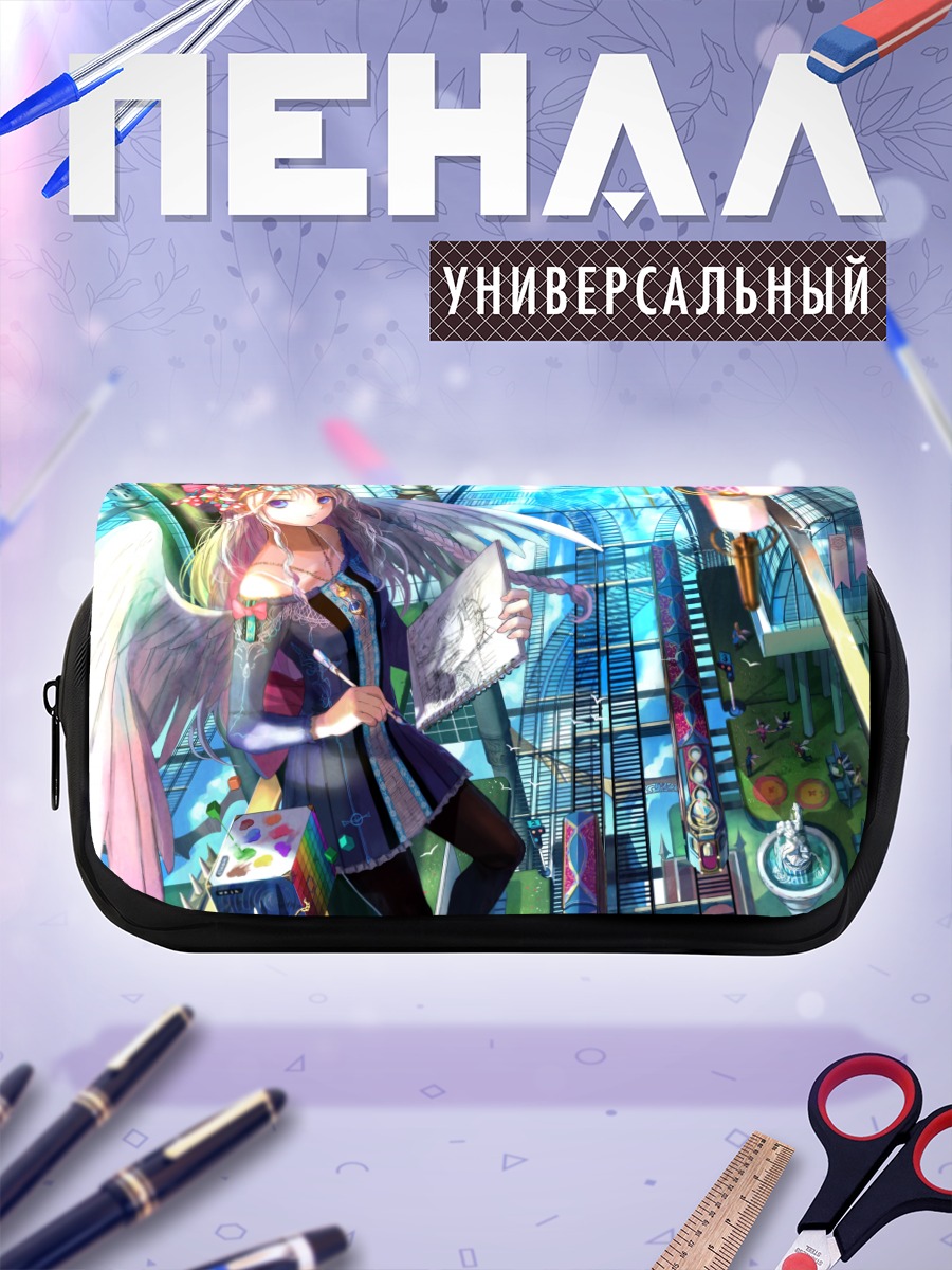 Пенал-косметичка Крылатая блондинка в очках