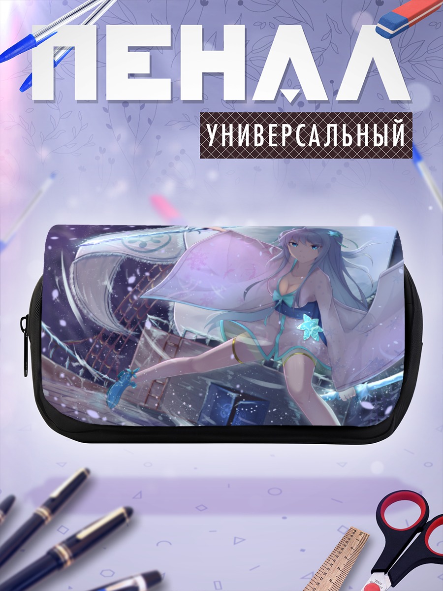 Пенал-косметичка Девушка в снегах