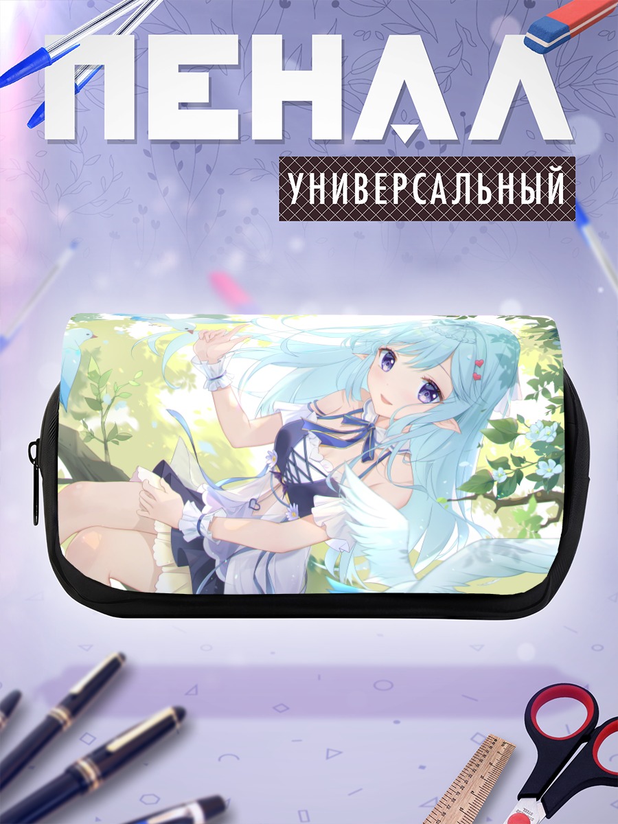 Пенал-косметичка Мику Хацунэ в цветах
