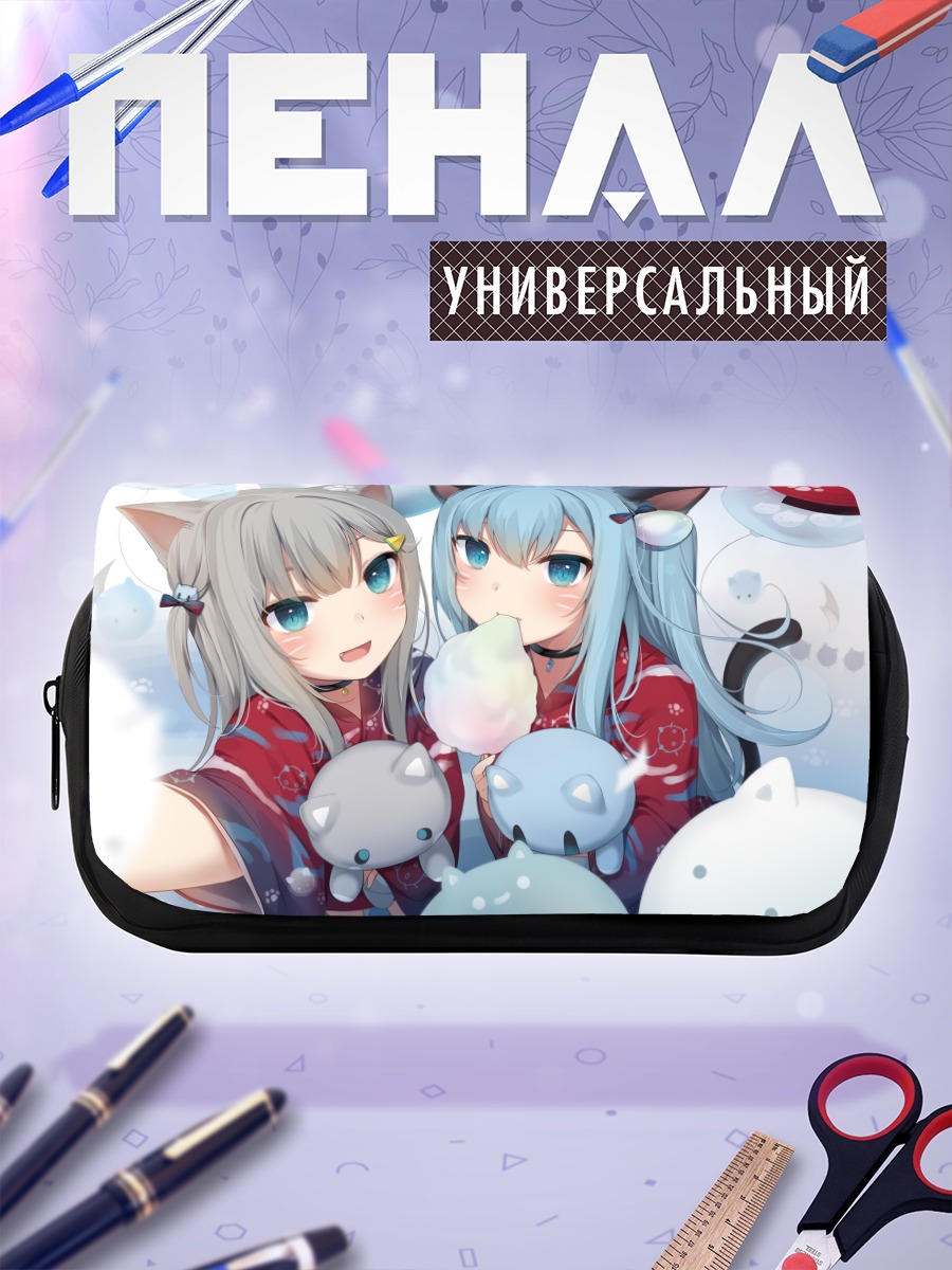 Пенал-косметичка Начонеко и Некоха Сидзуку