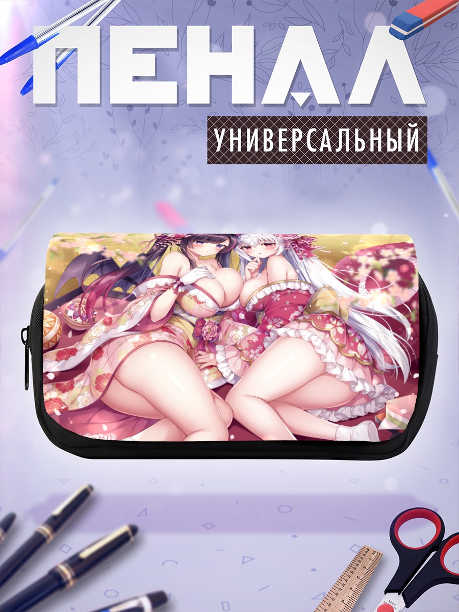 Пенал-косметичка Две девушки в кимоно