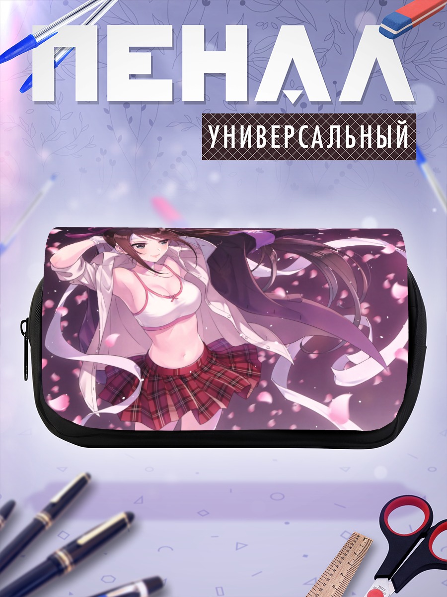 Пенал-косметичка Девушка в лепестках
