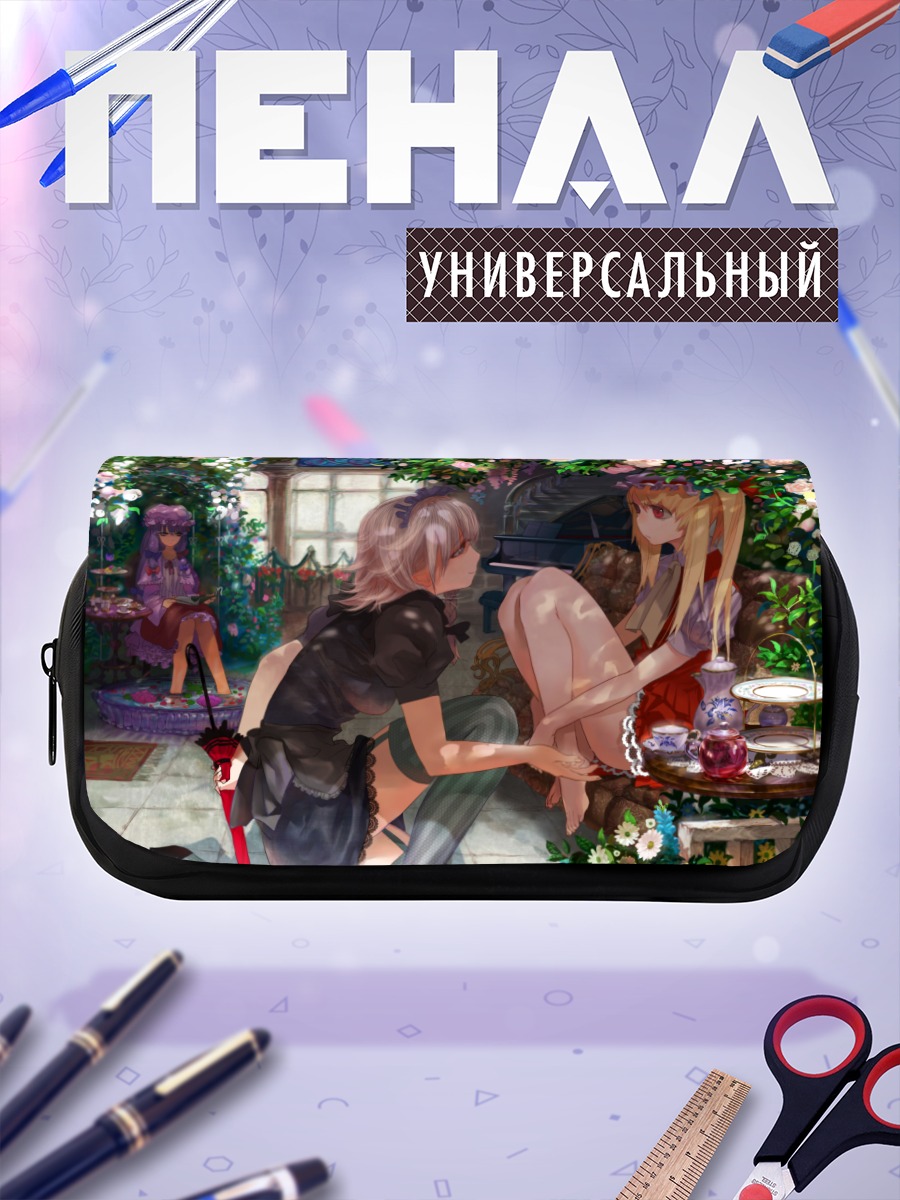 Пенал-косметичка Фландр Скарлет в цветах