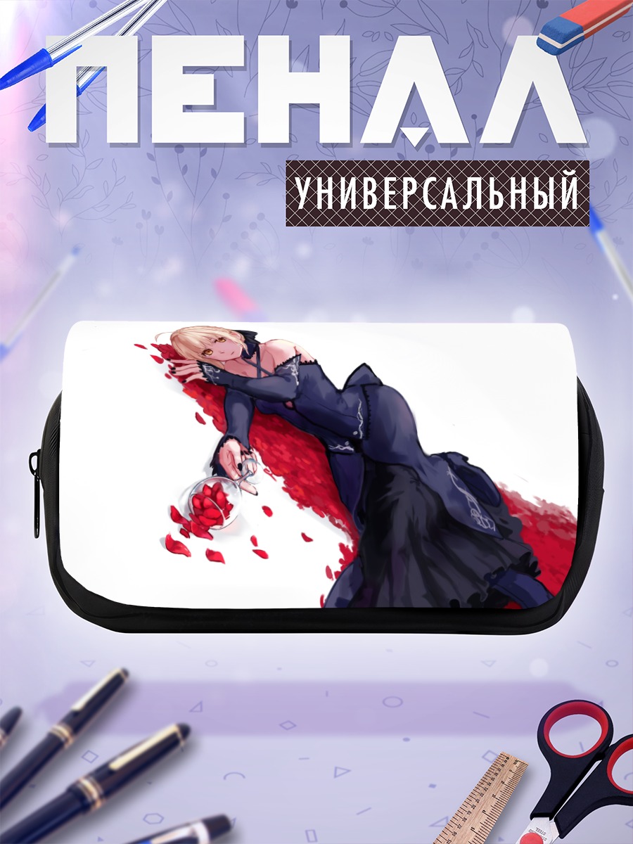 Пенал-косметичка Сабер Альтер в розах