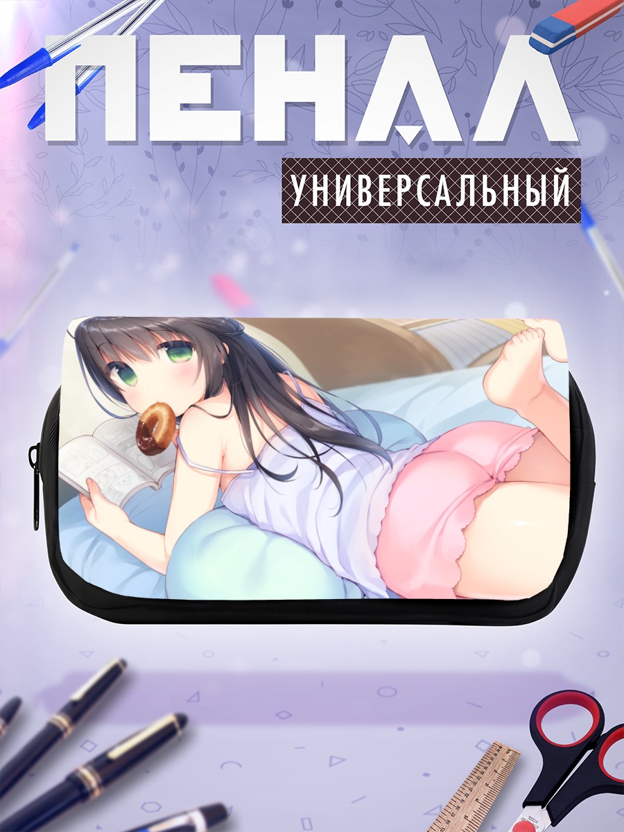 Пенал-косметичка Девочка с пончиком